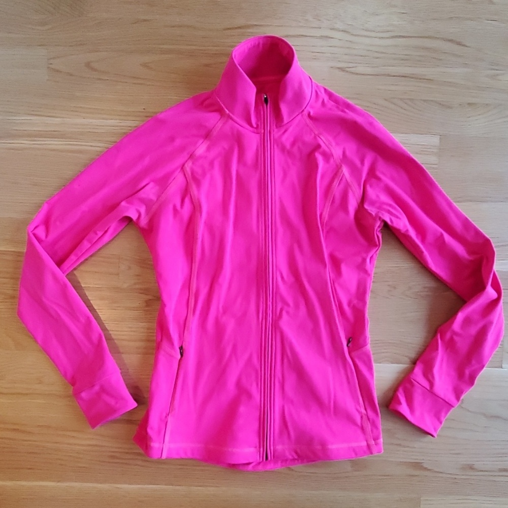 Neon pink VSX workout zip-up